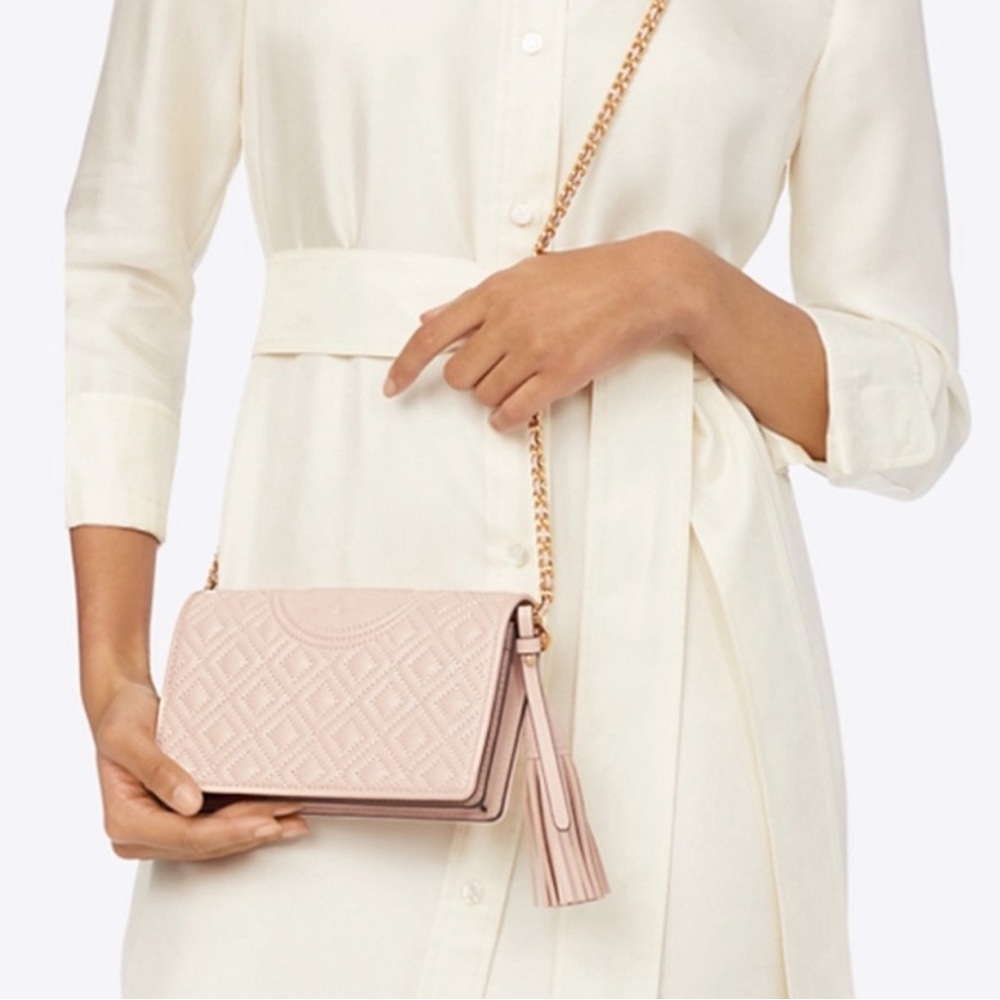 NWT Authentic Rare Tory Burch Fleming Wallet Cross-body/Bag